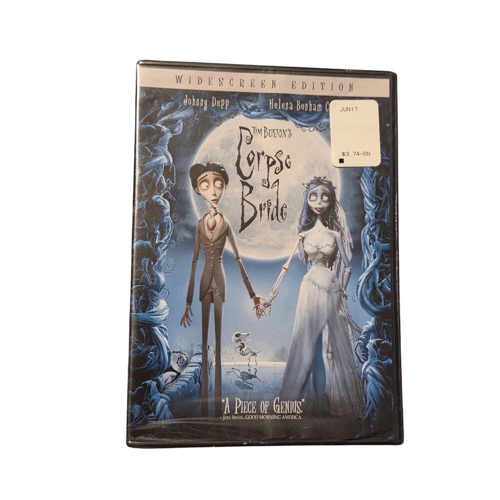 Tim Burton's Corpse Bride (DVD, 2005, Widescreen) Johnny Depp Brand New